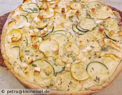 Zucchini-Schafskäse-Tarte