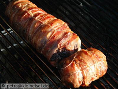 Grillen total: Lende mit Tapenade gefüllt