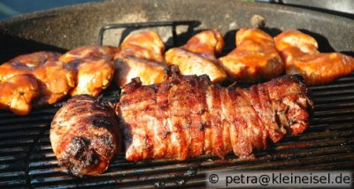 Grillen total: Lende mit Tapenade gefüllt