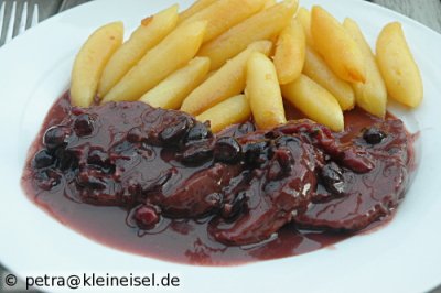 Ente mit Johannisbeersoße