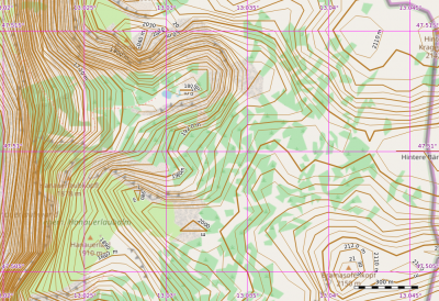 Höhenlinien LIDAR Deutschland